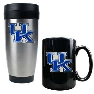 Kentucky Wildcats NCAA Stainless Travel Tumbler And Ceramic Mug Set