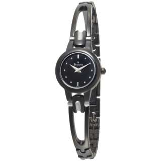 Bulova Womens 98L142 Black Dial Bracelet Watch  