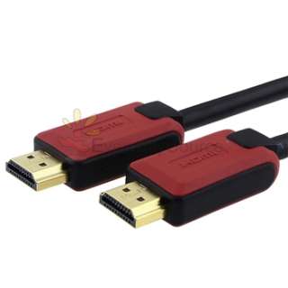 35 Ft 10m Black Red HDMI Cable 1.4 Ethernet 3D HEC For 1080p HDTV PS3 