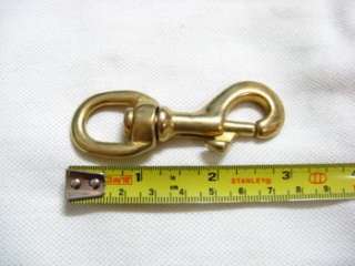 Brass Swivel Bolt Snap Clip Carabiner Hook Link 3.1inch  