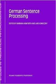 German Sentence Processing, (0792361040), B. Hemforth, Textbooks 