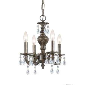  Crystorama Lighting 5505 PW CL SAQ 5 Light Mirabella Mini 