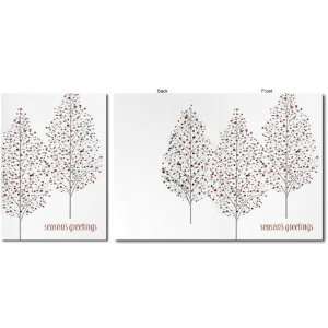  Birchcraft Studios 5521 Tree Trio   Silver Lined Envelope 