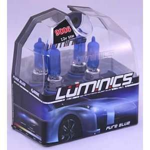    Luminics Pure Blue 9006 55W Twin Pack Light Bulbs Automotive