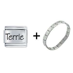  Name Terrie Italian Charm Pugster Jewelry