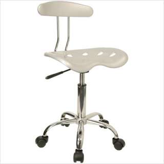 FlashFurniture Vibrant Color Tractor Seat Computer Task Chair w Chrome 