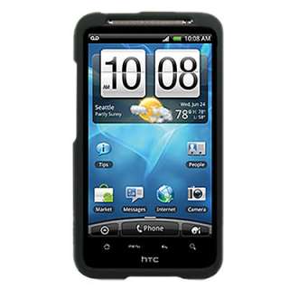 For HTC AT&T Inspire 4G Black Rubber Hard Phone Case  
