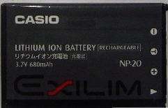   NEW CASIO NP 20 Battery for Exilim EX Z75 EX Z77 S3 Z3 Sale  