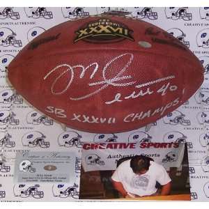   Signed Mike Alstott Football     Super Bowl XXXVII