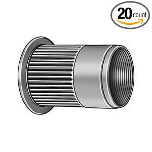   Knurled, Zinc, M10x1.5x0.72, Pk20  Industrial & Scientific