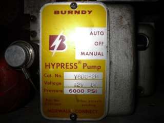 Burndy Hypress Electric Hydraulic Power pack/Pump 12Volt DC Y6DC 2H 