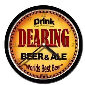  DEARING beer ale cerveza wall clock 