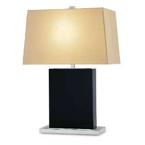   6119 Dalby 1 Light Table Lamp in Black/Nickel 6119