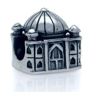 Sterling Silver Nagara Taj Mahal Bead Charm NG1244  