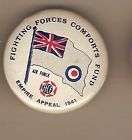 TIN BADGE   AIRFORCE 1941, COMFORT FUND APPEAL