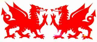 WELSH DRAGON CAR DECAL,STICKER,WINDOW GRAPHIC,WALES  