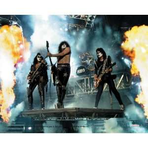  KISS On Stage With Smoke & Fire 1, 8 x 10 Poster Print 