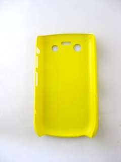 NEW DESIGN YELLOW MESH HARD BACK CASE COVER SKIN POUCH FOR BLACKBERRY 