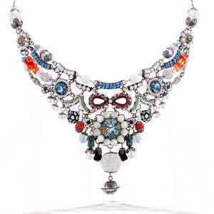 Ayala Bar Necklace   The Classic Collection   in Pearl White, Sky Blue 