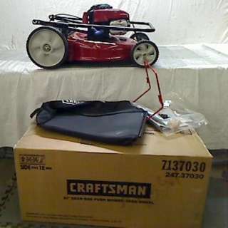 Craftsman 140cc* High Wheel Rear Bag Push Mower  