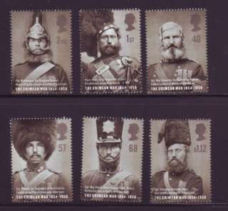   43 2004 150th anniversary crimean war stamp set mint fine to very fine