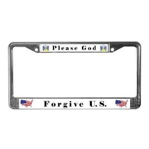 Please God 4 Religion License Plate Frame by 