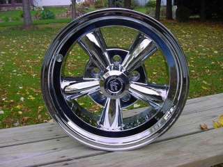 VISION CHROME HOT ROD STYLE WHEELS 15X7 CHEV FORD  