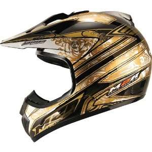  M2R Nemesis Adult X2.5 Off Road Motorcycle Helmet   Gold 