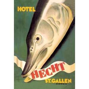  Hotel Hecht, St. Gallen 24X36 Giclee Paper