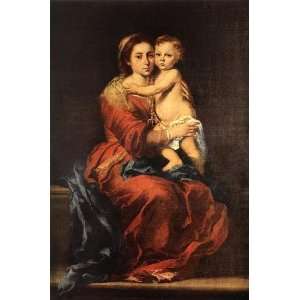   name Virgin and Child with a Rosary, by Murillo Bartolomé Esteban