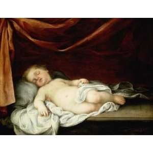  The Christ Child Asleep by Bartolome Esteban Murillo. Size 