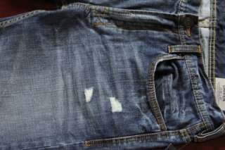 NWT BUFFALO Driven Straight Leg Destroyed Denim Jeans for men