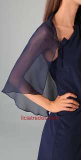with a sheer cape sleeve to make you feel feminine and flirty on your 