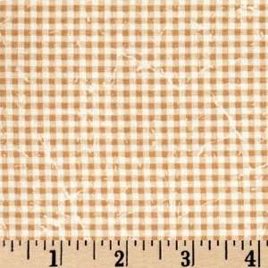  45 Wide Maid of Honor Checks Ecru/Brown Fabric By The 