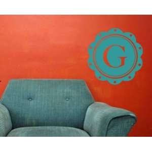   Letter G Monogram Letters Vinyl Wall Decal Sticker Mural Quotes Words