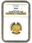 1913 $2 1/2 GOLD INDIAN MS62 NGC  