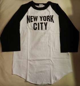   Beatles John Lennon Style New York City T Shirt. 3/4 Length Sleeve