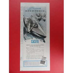  1946 casite motor tune up, print advertisement (hores in 