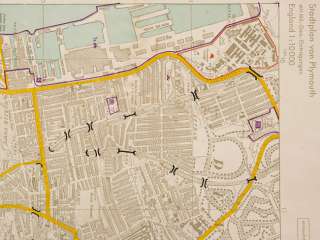 WWII Operation Sealion Maps Plymouth and Exeter  