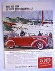1937 DeSoto Convertible Sedan Ad 