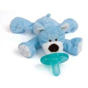  WubbaNub Infant Plush Pacifier   Blue Bear Baby
