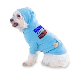 VOTE FOR MANAGER Hooded (Hoody) T Shirt with pocket for your Dog or 