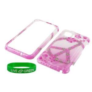  Flower Peace Design Snap On Hard Case for HTC Droid 