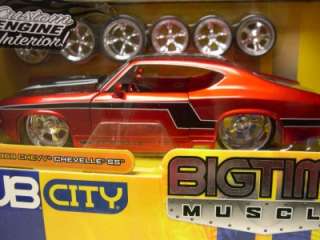 Jada Toys Dub City 1969 Chevy Chevelle SS Red 124 Scale Diecast Model 