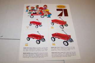 Vintage Catalog #970   1970 RADIO FLYER toy wagon catalog  