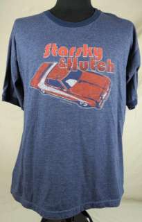 Starsky & Hutch 1975 Ford Gran Torino Car Mens T shirt Large Blue 
