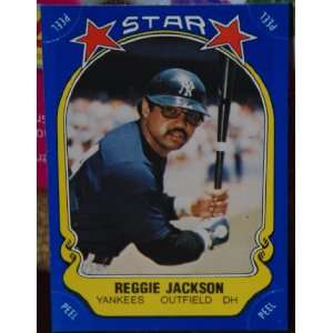  1981 Fleer All Star Sticker Reggie Jackson #115 New York 