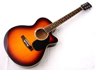 New Crescent PRO YMG 41 Adult SIZE SUNBURST Acoustic Guitar 