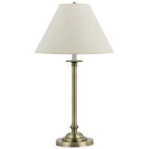  Club Antique Brass Metal Table Lamp
