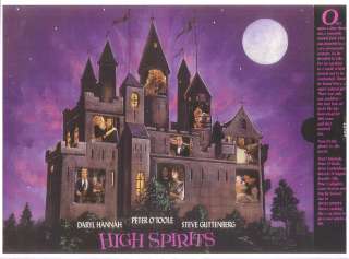 1988 HIGH SPIRITS film promo Daryl Hannah Peter OToole  